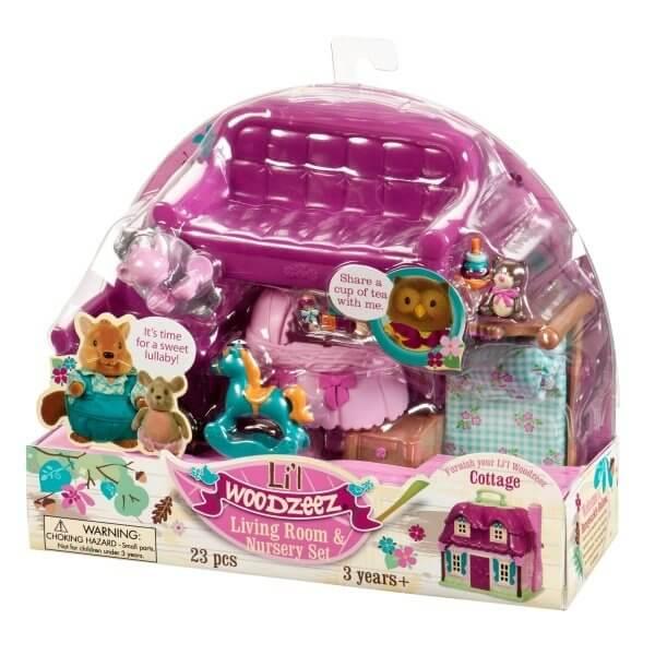 Li'l Woodzeez Игровой набор Гостиная и Детская