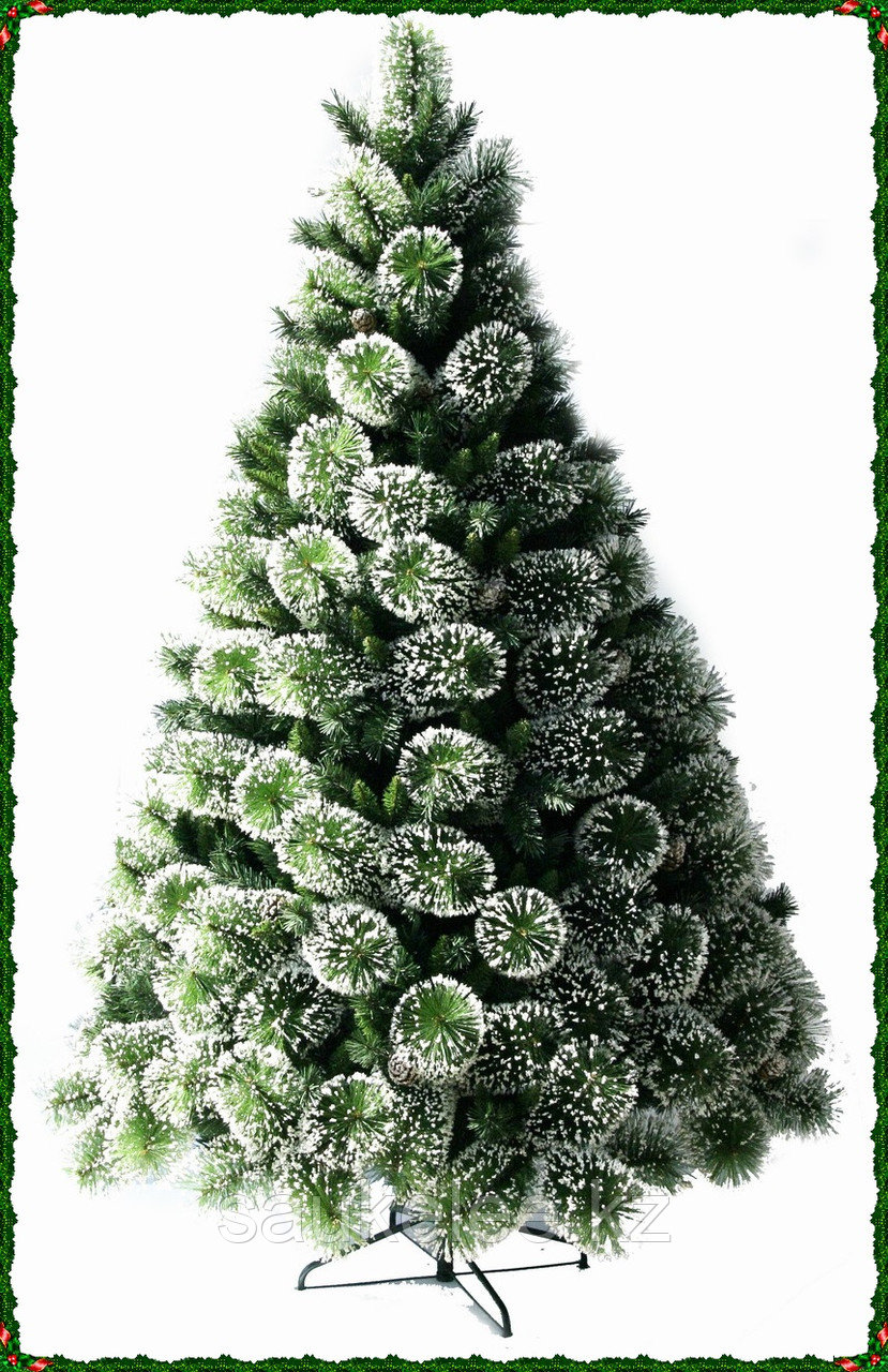 Ель "Сосна" зеленая со снегом высота 150 см - фото 1 - id-p69400397