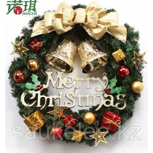 Веночки новогодние диаметр 45 см Merry Christmas - фото 1 - id-p69400388