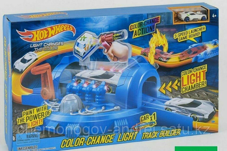Авто трек Hot Wheels 7904 Трек-Запуск «хот вилс» со светом меняет цвет