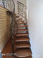Кованная лестница с перилами, фото 1