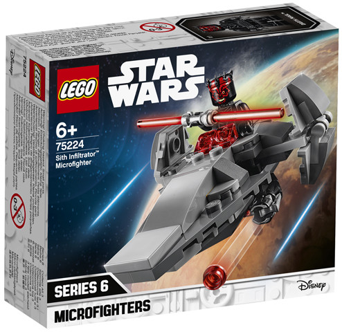LEGO Star Wars 75224 Конструктор Лего Звездные войны Микрофайтеры: Корабль-лазутчик ситхов