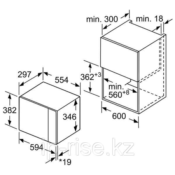 Встраиваемая микроволновая печь Bosch BFL524MS0 - фото 3 - id-p69423512