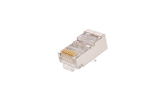 Коннектор RJ45/8P8C, Кат.5e, 3мкд, универсальный, под 0,47-0,51мм, экран., 1000шт.