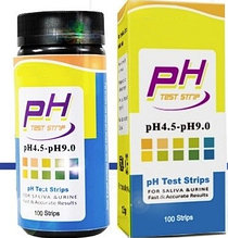 Индикаторная (Лакмусовая) бумага. 4.5 - 9.0. PH тест - 100 полосок