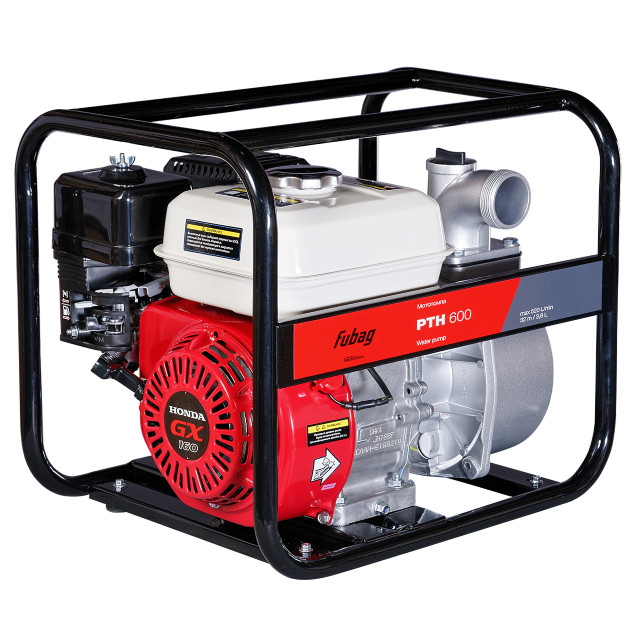Мотопомпа бензиновая PTH 600 двигатель Honda 520 л/мин 32 м 4мм