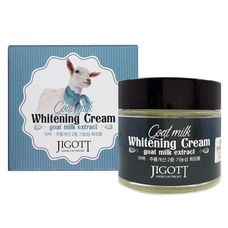 Отбеливающий крем с экстрактом козьего молока Jigott Goat Milk Whitening Cream 70мл.