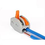 Клеммные колодки двухконтактные рычажковые 10 шт, фото 2