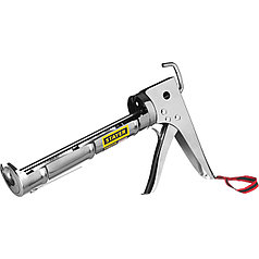 STAYER "PROFESSIONAL". Пистолет для герметика, полукорпусной, хромированный, зубчатый шток, 310мл