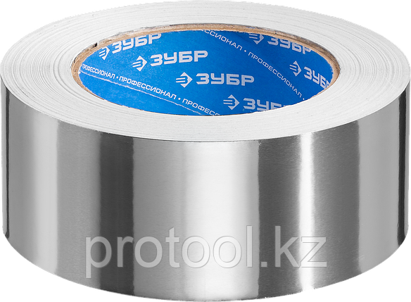 Алюминиевая лента, ЗУБР Профессионал 12262-50-50, до 120 °С, 60мкм, 50мм х 50м, фото 2