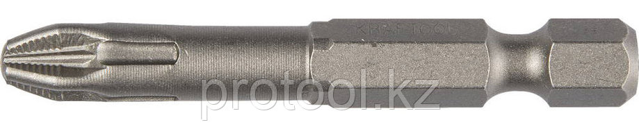 Биты "X-DRIVE" торсионные кованые, обточенные, KRAFTOOL 26121-2-50-2, Cr-Mo сталь, тип хвостовика E 1/4", PH2,, фото 2
