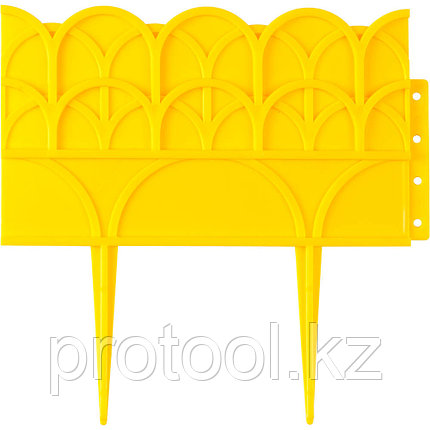 Бордюр декоративный GRINDA для цветников, 14х310см, желтый, фото 2