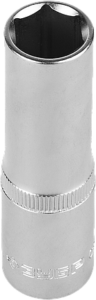 Головка торцовая ЗУБР "МАСТЕР" (1/2"), удлиненная, Cr-V, FLANK, хроматированное покрытие, 13мм, фото 2