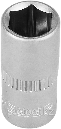 Головка торцовая ЗУБР "МАСТЕР" (1/4"), Cr-V, FLANK, хроматированное покрытие, 8мм, фото 2