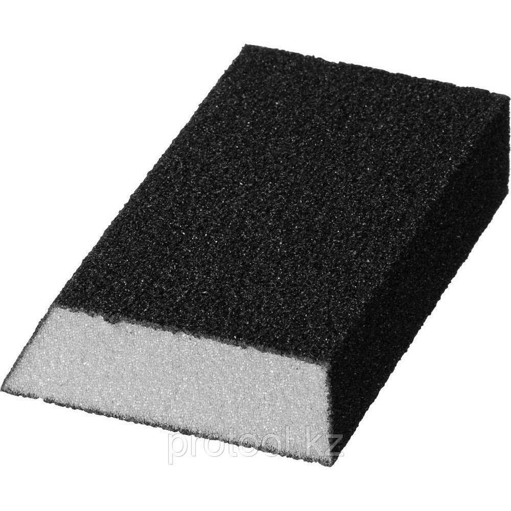 Губка шлифовальная STAYER "MASTER" угловая, зерно - оксид алюминия, Р80, 100 x 68 x 42 x 26 мм, средняя