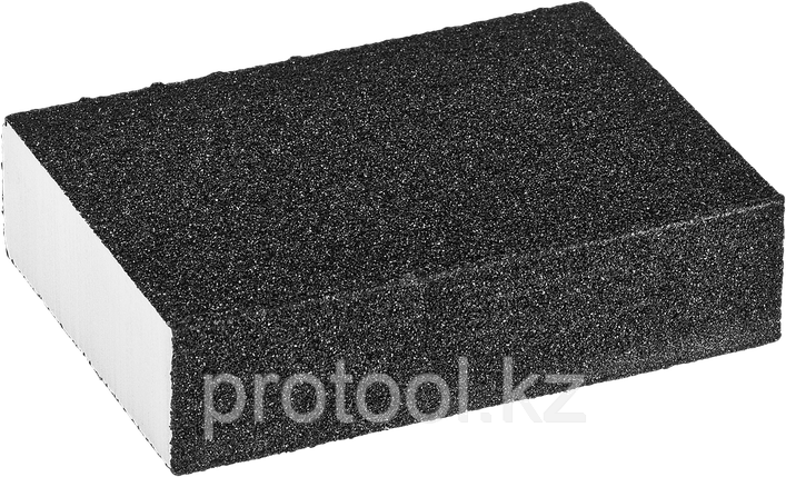 Губка шлифовальная ЗУБР "ЭКСПЕРТ" четырехсторонняя, SiC, средняя жесткость, Р80, 100х68х26 мм, фото 2