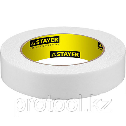 Двухсторонняя клейкая лента на вспененной основе, STAYER Professional 12231-25-05, белая, 25мм х 5м, фото 2