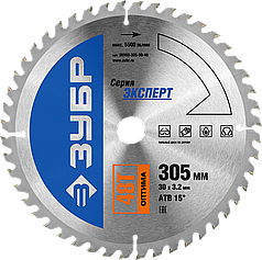 Диск пильный "Оптимальный рез" по дереву, усиленный, 305х30мм, 48Т, ЗУБР