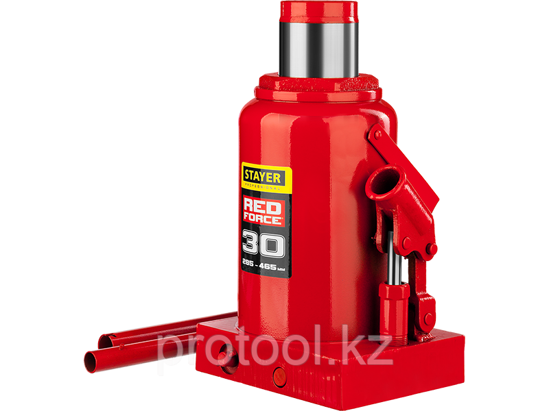 Домкрат гидравлический бутылочный "RED FORCE", 12т, 230-465 мм, STAYER 43160-12 - фото 4 - id-p69469666