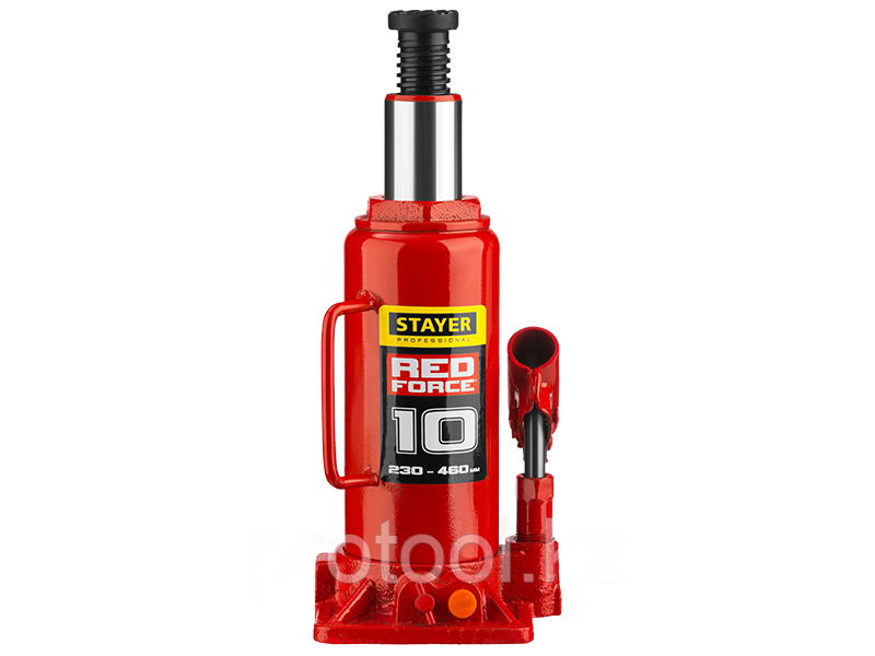 Домкрат гидравлический бутылочный "RED FORCE", 16т, 230-460 мм, STAYER 43160-16 - фото 3 - id-p69469667