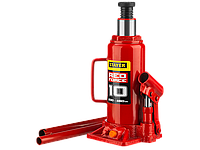 Домкрат гидравлический бутылочный "RED FORCE", 4т, 195-380 мм, STAYER 43160-4