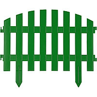 Забор декоративный GRINDA "АР ДЕКО", 28x300см, зеленый