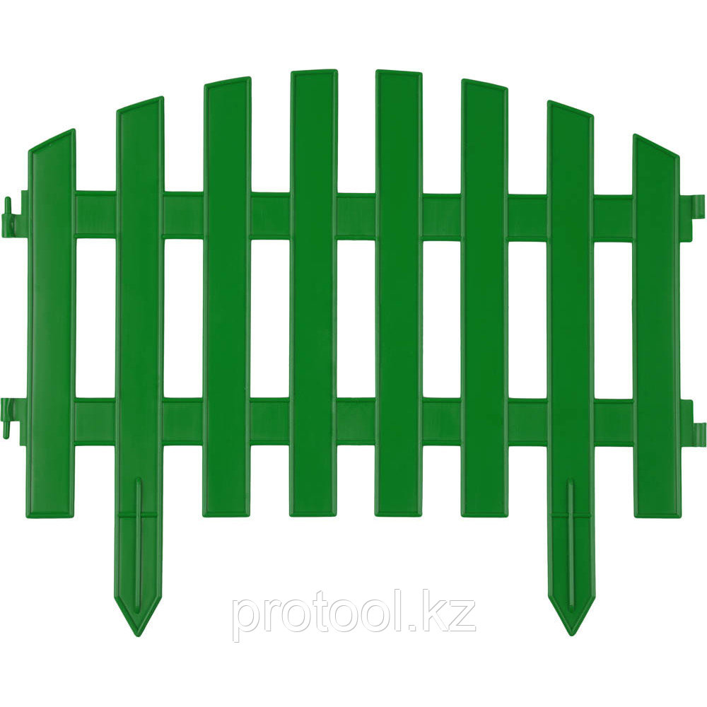 Забор декоративный GRINDA "АР ДЕКО", 28x300см, зеленый