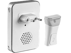 Звонок СВЕТОЗАР "СОНАТА" электрический беспроводной 120м, 36 мелодий, подключение в эл.розетку ~220В, А23