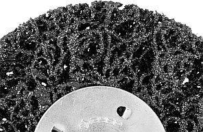 ЗУБР "ЭКСПЕРТ". Щетка дисковая для дрели, нейлоновая проволока с абразивным покрытием, с открытой агрессивной, фото 2