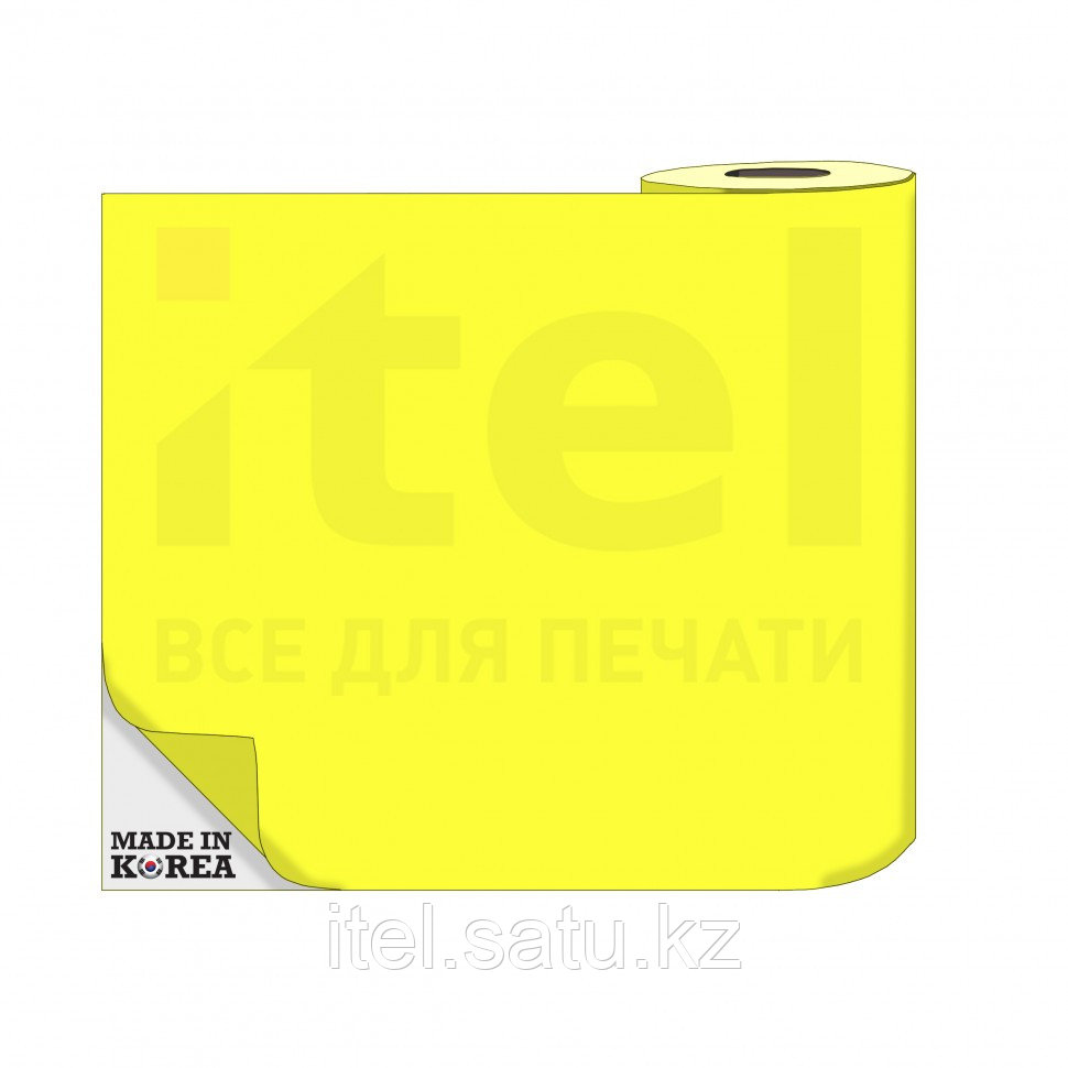 Термотрансферная пленка OS Flex (Флекс) 50см./50м./190mk НЕОН Желтый цена за 1 метр - фото 1 - id-p69471080