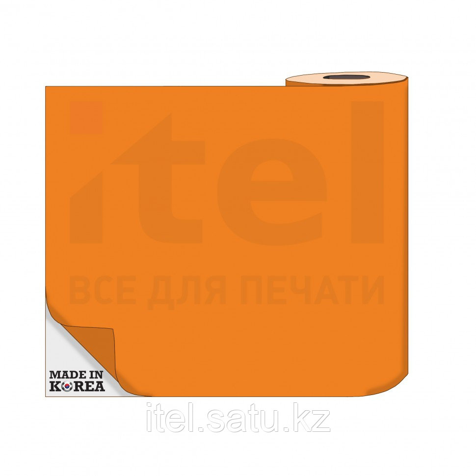 Термотрансферная пленка OS Flex (Флекс) 50см./50м./190mk Оранжевый цена за 1 метр - фото 1 - id-p69471085