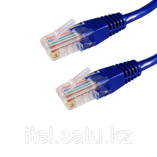 Патч Корд, SHIP, S3025BL0300-P, Cat.5e, UTP, RJ-45, 3 м, Синий, Пол. пакет