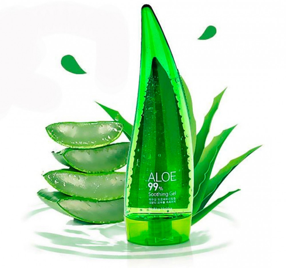 Увлажняющий гель  для лица  и тела с содержанием  99% Алоэ HOLIKA HOLIKA ALOE 99% SOOTHING GEL 55 ml.