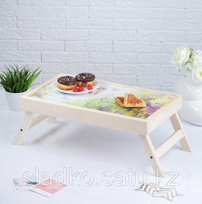 Столик складной деревянный для завтрака Любимой бабушке 48 х 28 см - фото 1 - id-p69483331
