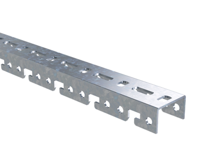Профиль BPF, для консолей быстрой фиксации BBF,  L400, толщиной 2,5 мм