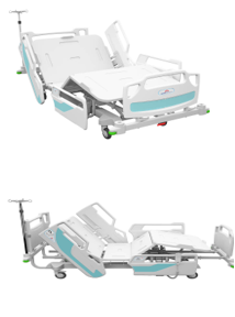 Палатная медицинская кровать с двумя электромоторами НВ07-S (HB01-E) - фото 1 - id-p56798949