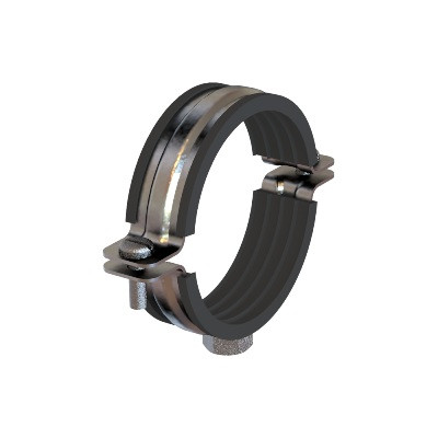 Хомут для средних нагрузок 4", c изоляцией