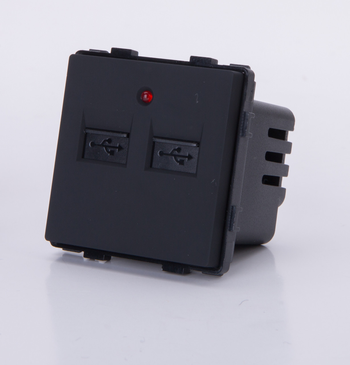 Модуль-USB розетка. Черный.