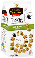 Хлебные палочки Le Veneziane "Токет" с оливками 100г