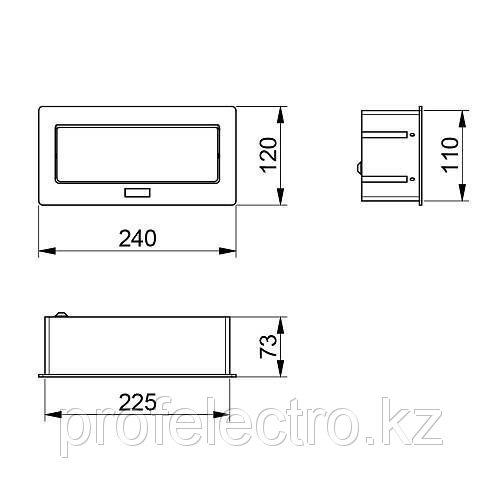 Встроенная розетка в стол, столешницу, офис Серебро - фото 8 - id-p54221716