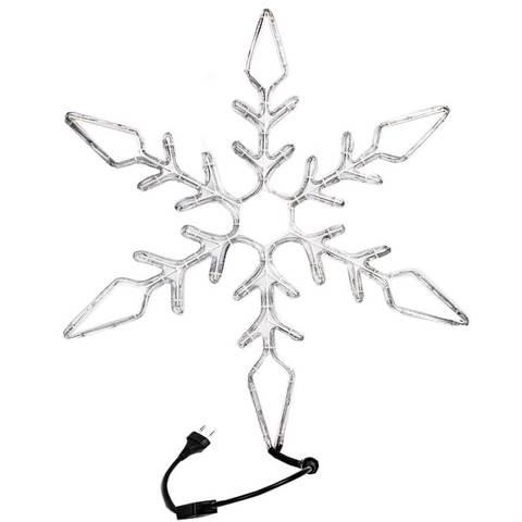Световая фигура из дюралайта «Снежинка» (Диаметр 100 см / Синий) - фото 2 - id-p69505389