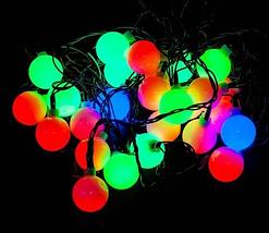 Электрогирлянда многоцветная RGB LED с плафонами, 4 метра (Снежинка), фото 3