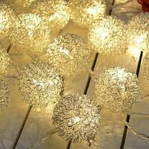 Гирлянда светодиодная LED Decorative Lights с абожурами из металла (Ананас), фото 3