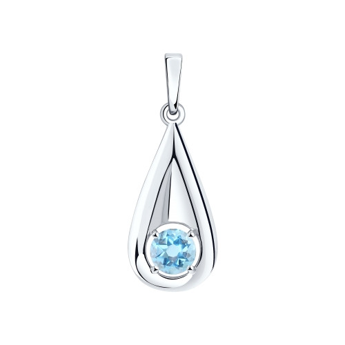 Серебряная подвеска с топазом Diamant DIAMANT (SOKOLOV) 94-330-00436-1