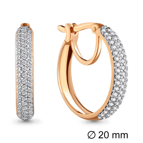 Серебряные серьги с фианитом Aquamarine 42435А.6