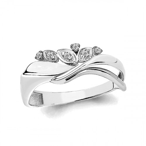 Кольцо из серебра с фианитом Aquamarine 64851А.5 размеры - 16,5 17 17,5 18