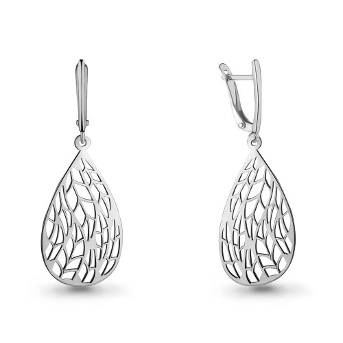 Серьги из серебра Aquamarine 33557,5
