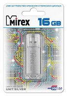 USB флэш-накопитель Mirex UNIT SILVER 16GB  (ecopack)