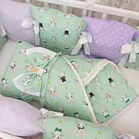 Комплект в детскую кроватку Страна Чудес Кролики 6 предметов