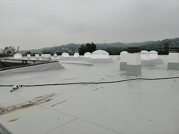 Гидроизоляция кровли ЖК Ремизовка ПВХ мембраной "ДЕКОПРАН", г.Алматы 3